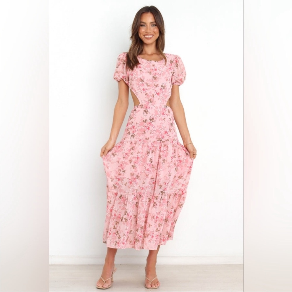Petal & Pup Floral Pink Maxi Dress - Picture 4 of 7